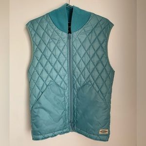 cpo provisions turquoise vest with big pockets and stretchable neck